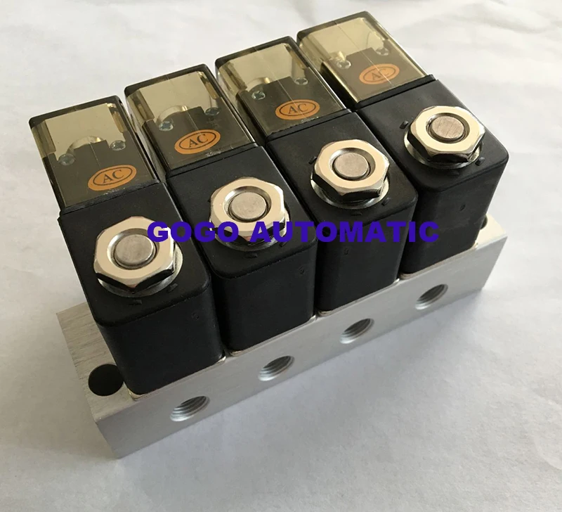 Электромагнитный клапан 2 способа прямого действия с коллектором 4 шт. 2V025 06 1/8