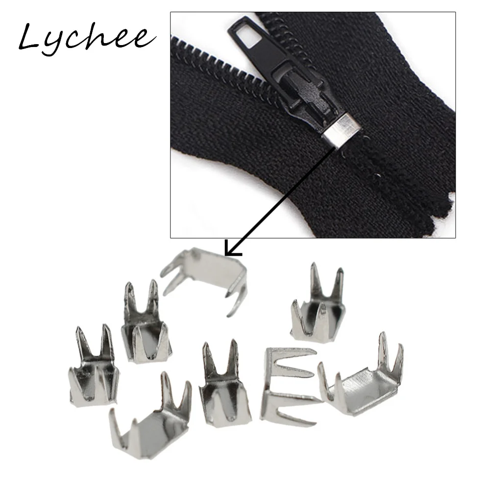 Lychee 3 #5 # классический серебристый цвет металлическая железная застежка-молния