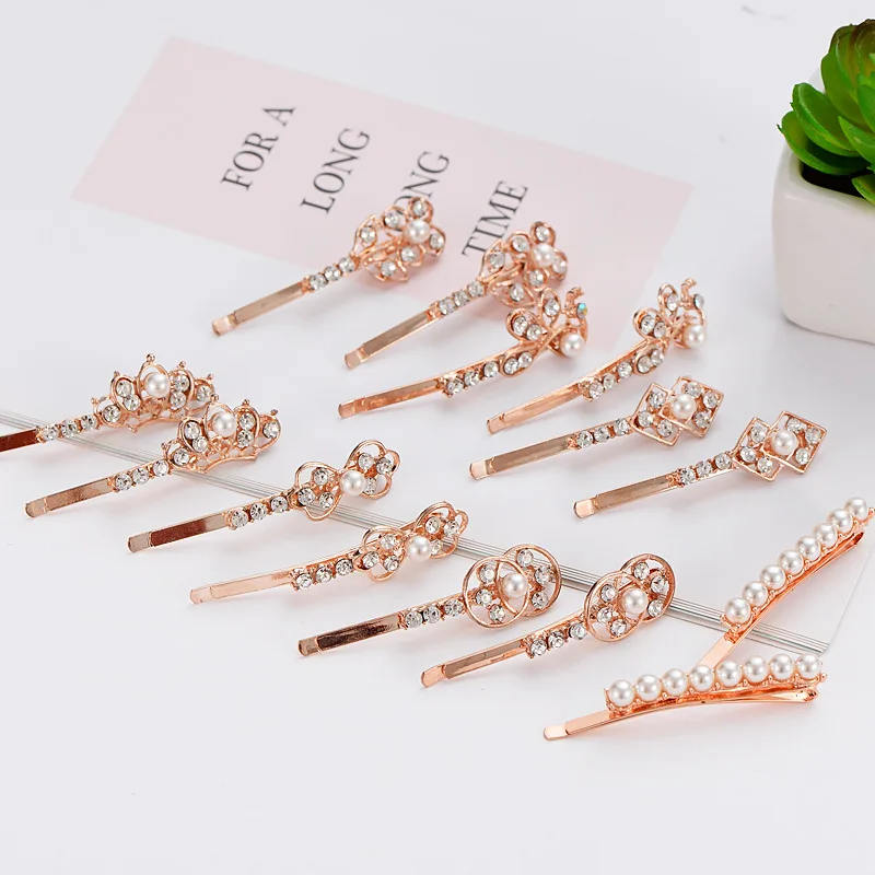 Французские ретро жемчужные шпильки модные японские для девочек зажим верхней
