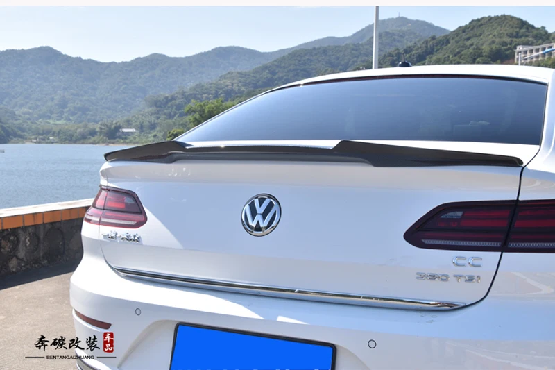 Стильный задний спойлер M4 из углеродного волокна на крышу крылья для Volkswagen VW Passat