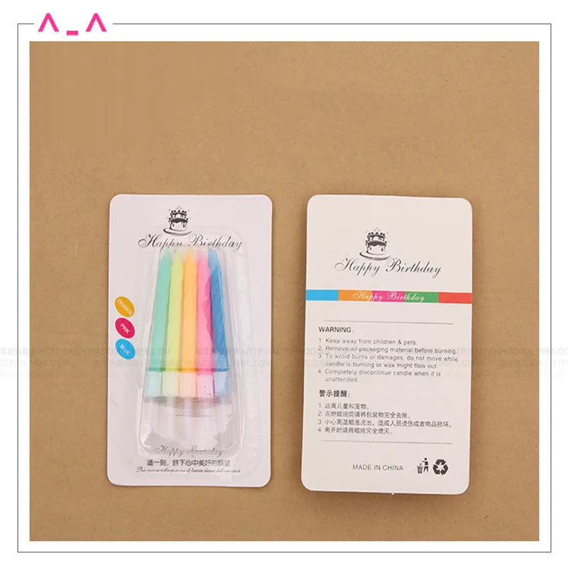 Brief Romantic Candle Party Gift Art Happy Birthday Lights DIY Cake Decoration Colored Threaded | Дом и сад