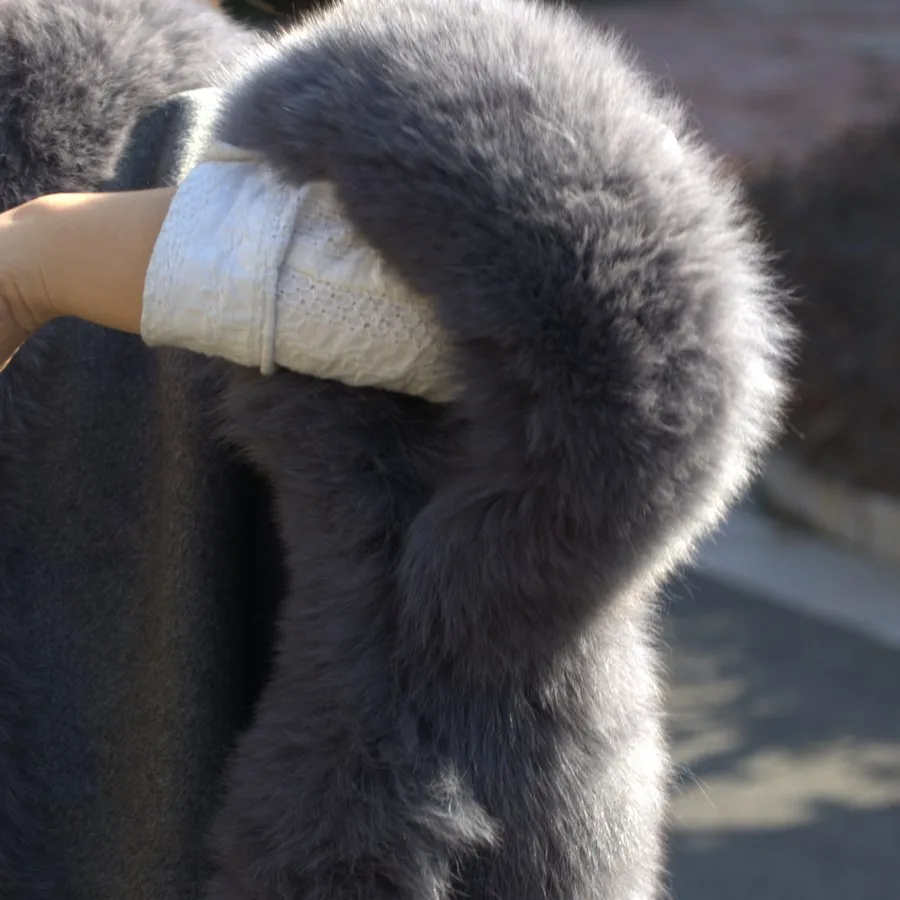 ZDFURS* Натуральные кашемировые шали из лисьего меха женские модные пончо из натурального меха женские накидки люксовый бренд шали и шарфы