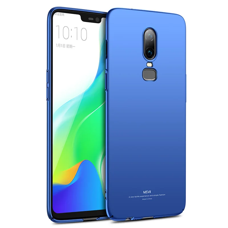 Чехол MSVII Oneplus 6 Ультратонкий матовый чехол для One Plus жесткий из поликарбоната OnePlus6