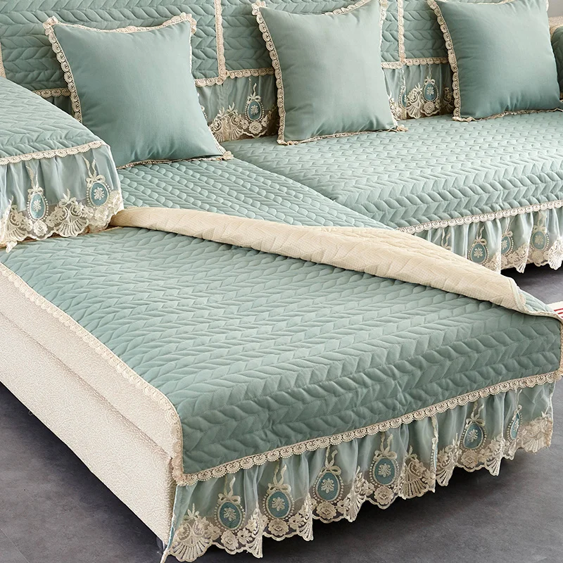 Lowdream Европейская ткань противоскользящее кружево предотвращает загрязнения