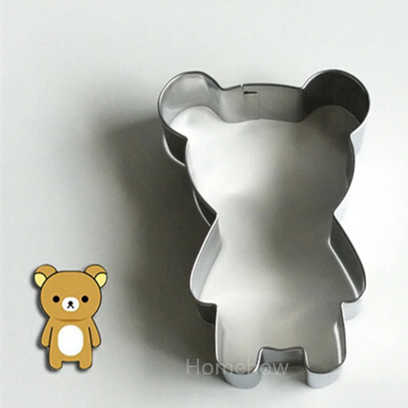 1 шт./лот форма для печенья с милым медведем из нержавеющей стали Форма украшения