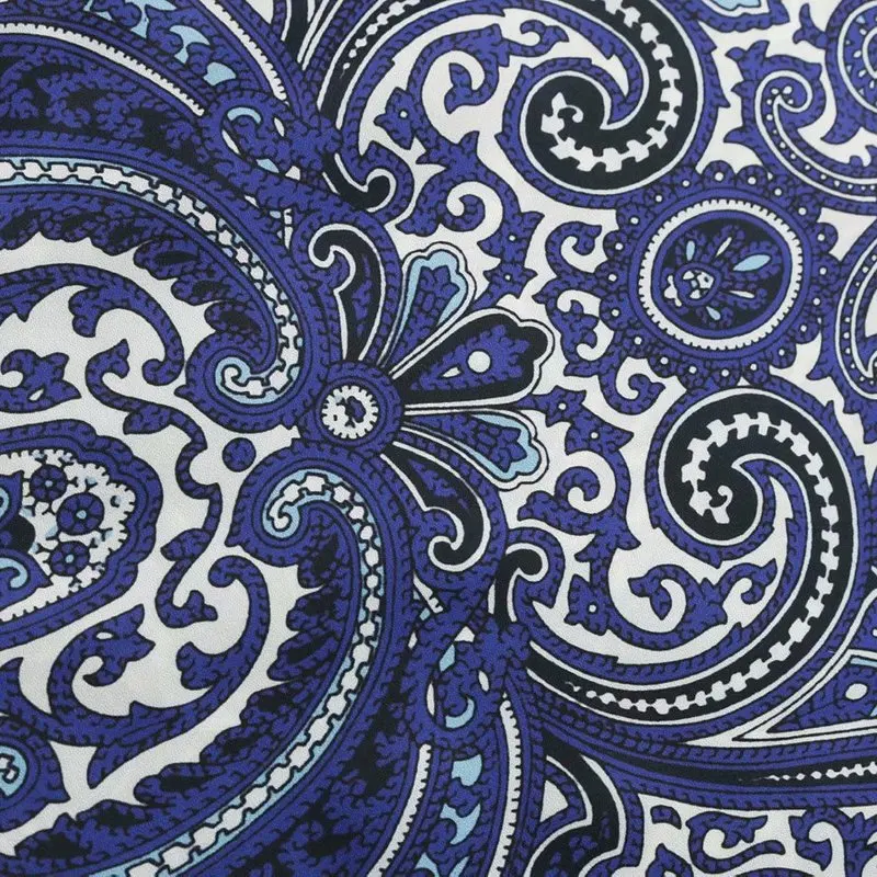 Hot sale European and American fashion wind blue white porcelain printing shirt BB45-9044 |