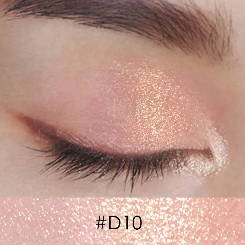 D10 FOCALLURE, новинка, зеленые блестящие одиночные тени для век, высокое качество, Профессиональные Тени для век, макияж для глаз, легко носить тени для глаз - Цвет: D10