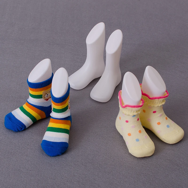 Модель стопы для обуви сандалии Цвет белый на каблуке манекен ног пластиковые