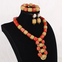 dudo jewelry bridal jewelry sets for women nature coral necklace set gold balls dubai jewellery set free shipping 2019 fashion