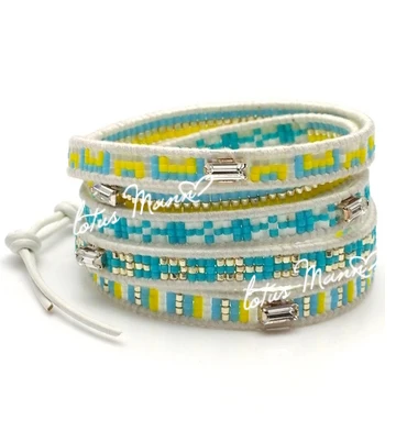 Браслет из 5 круглых трикотажных квадратных бурильных браслетов | Украшения и