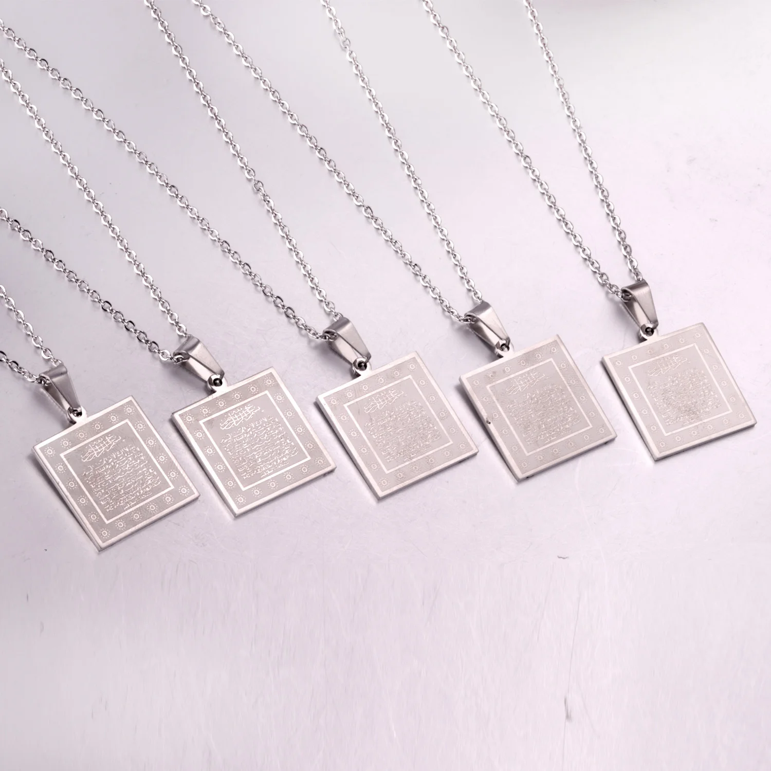 LUXUKISSKIDS 5 шт./лот надпись ожерелье с подвеской ожерелья из нержавеющей стали