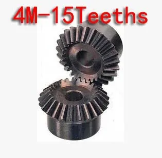 F4M 15Teeths металлический зонтик коническая шестерня 90 градусов 1: 1 коробка