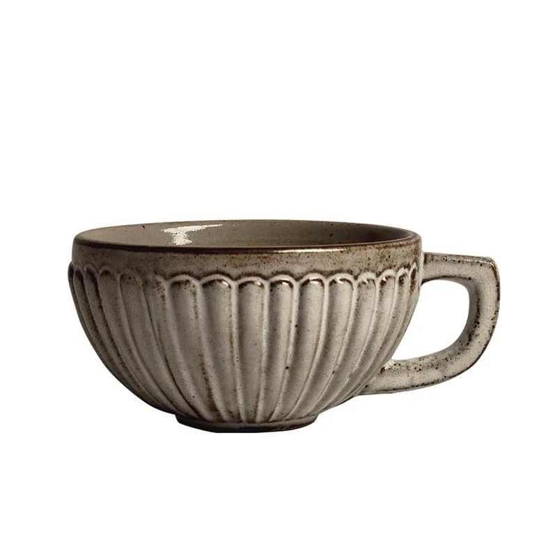 250 мл керамическая грубая Керамика в японском стиле чашка для кофе ручной работы