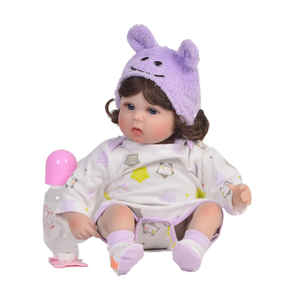 KEIUMI Cute Silicone Rebron Baby Dolls куклы для новорожденных 17 дюймов Реалистичная принцесса 43