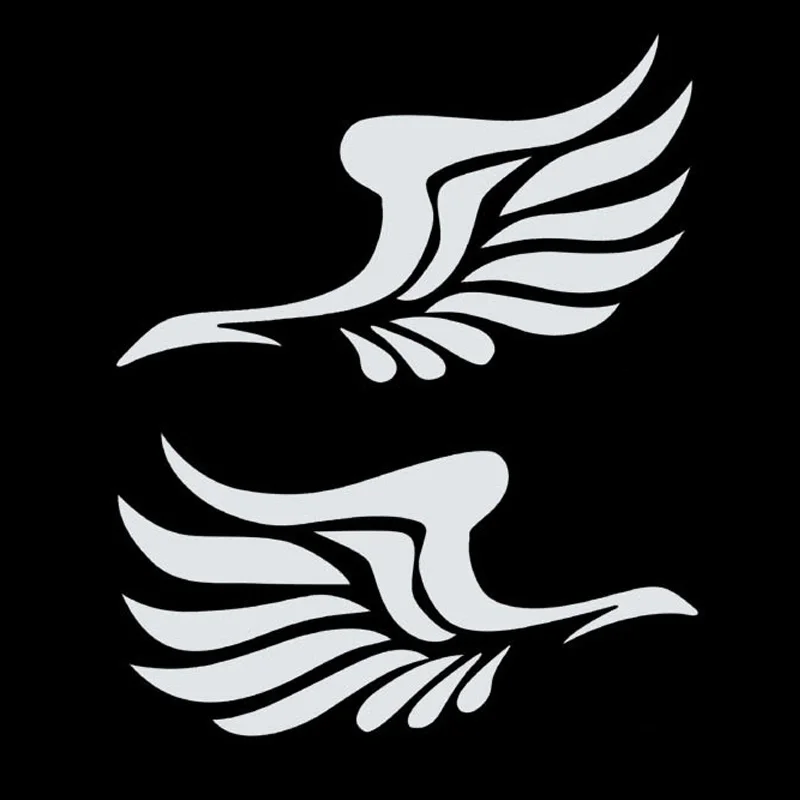 Ангел-хранитель с крыльями милые светоотражающие наклейки для автомобиля модное