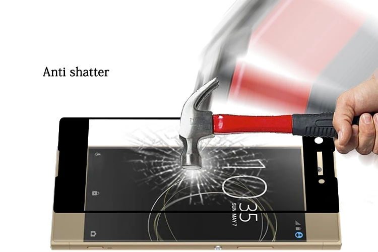 Новая стеклянная пленка с закругленными краями для Sony Xperia XA1 ultra 3D ультраполное
