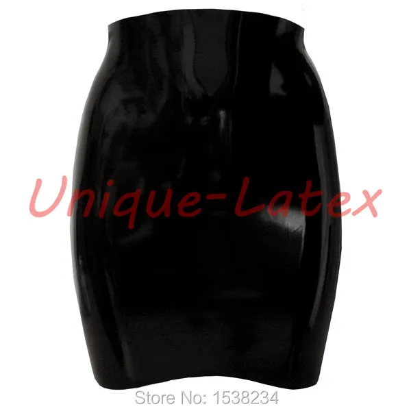 Latex Skirt Rubber High Waist Mini Skirt  Women's Latex Skirt