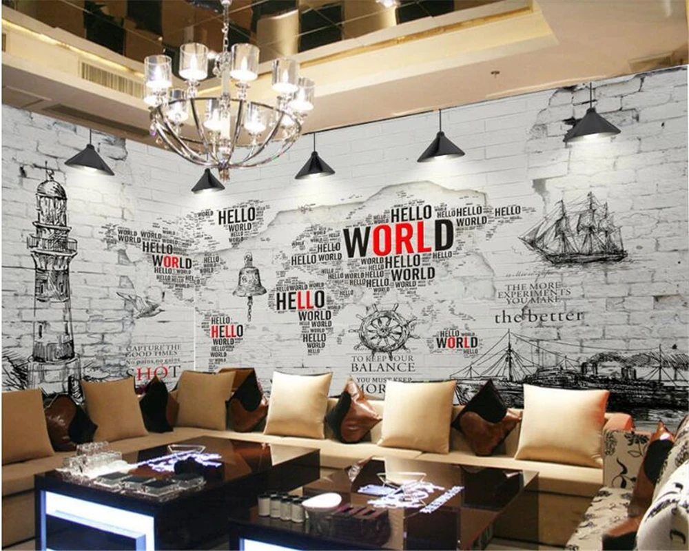 Современная классическая декоративная интерьерная настенная бумага в винтажном