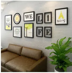 Средиземноморский Стиль 11 шт. фоторамка комплект+ руль+ полка Home Decor фоторамка набор стене висит украшения кадров для фото