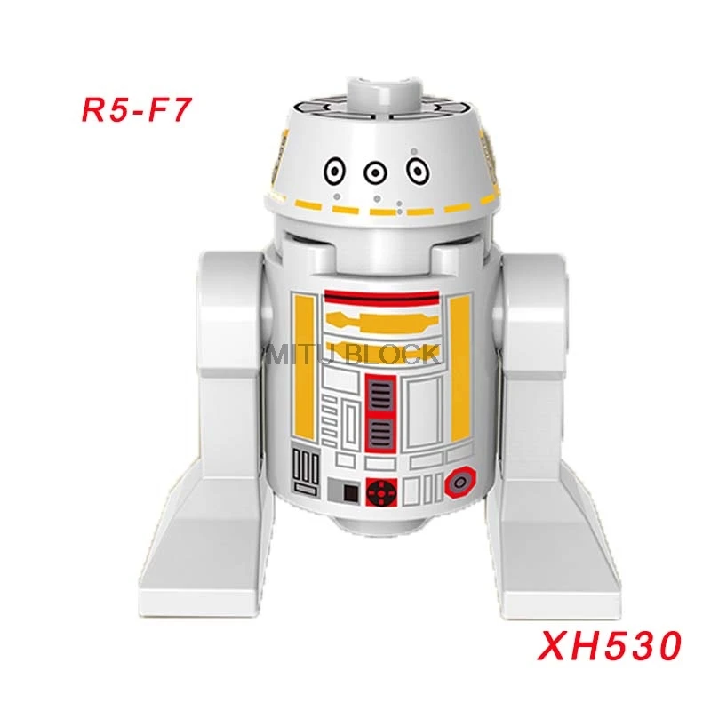 xh530 Одиночная распродажа, Звездные войны, космические войны, робот C3Po R2D2, C-3Po, R2-D2, Звезда смерти, дроид, Звездные войны, фигурки, строительные блоки - Цвет: xh530