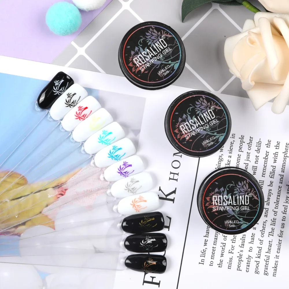 Гель лак для ногтей ROSALIND 5 мл|Гель ногтей| |