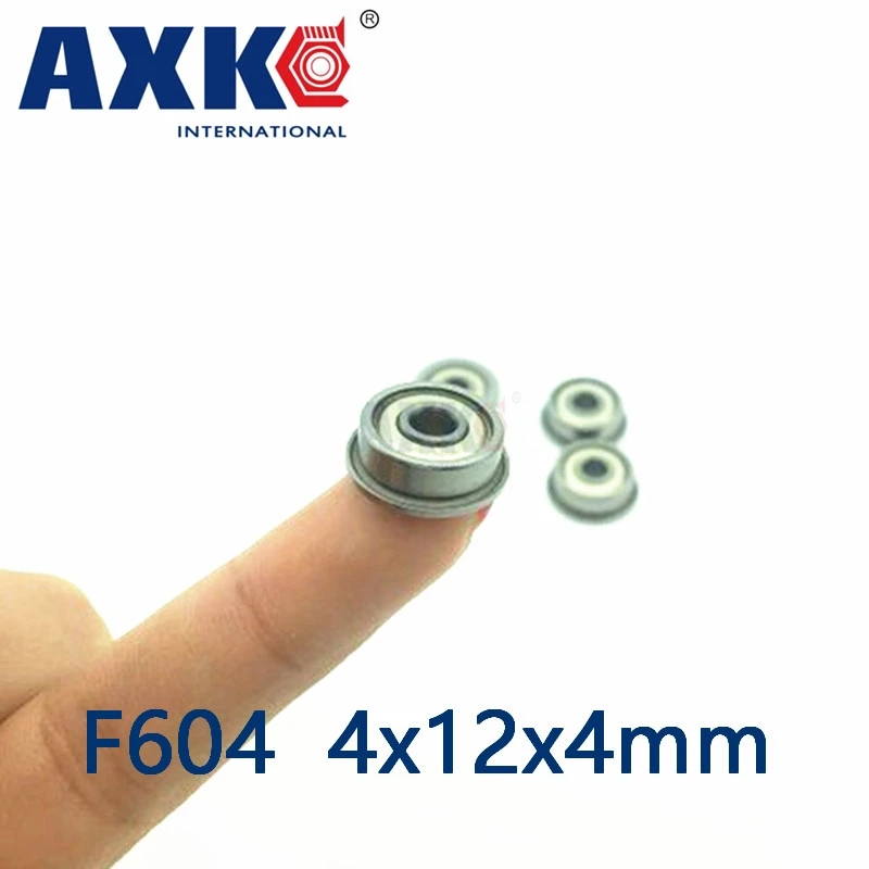 Новое поступление 2021 Limited Axk 10 шт. F604 F604zz F604z 2z 4x12x4 фланцевый подшипник Миниатюрные