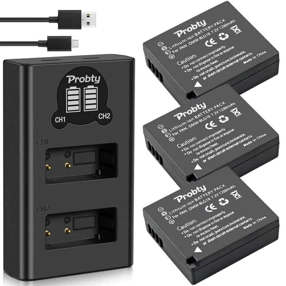 Для цифрового фотоаппарата Panasonic DMW-BLG10 DMW-BLE9 BLG10E Батарея DMC-ZS60 DMC-ZS100 DMC-GX7 DMC-LX100 DMC-GF3 DMC-GF5 DMC-GF6, DMC-GX камера