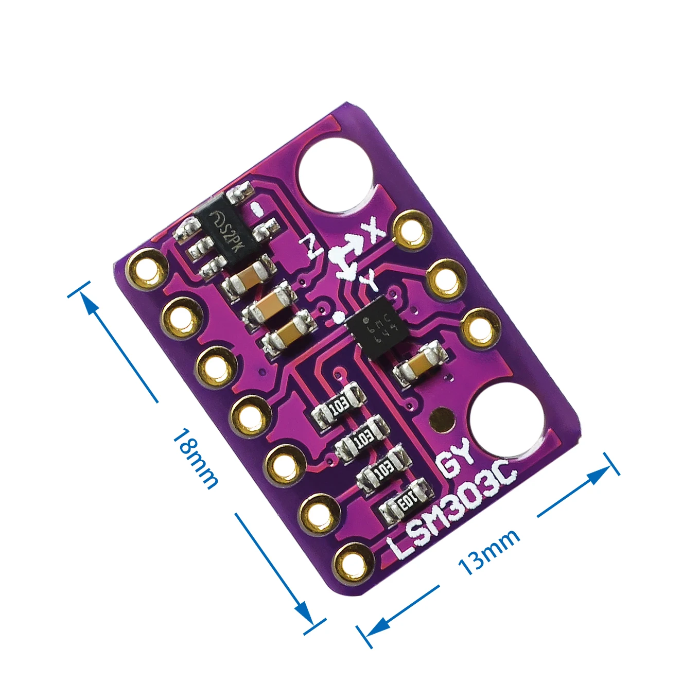 LIS3MDL 3-осевой трехосевой LSM303C 6DOF магнитометр акселерометр магнитный датчик Diy