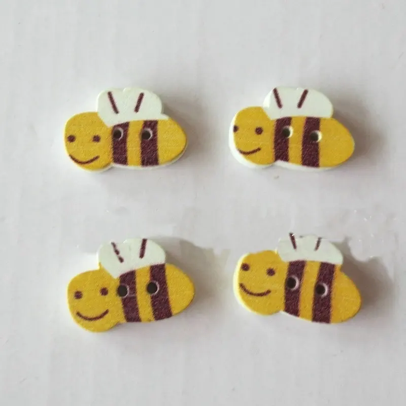 Бесплатная доставка! Картина/деревянные пуговицы мультяшное Изображение Милая