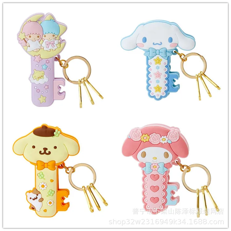 My Melody Cinnamoroll Pompompurin маленький двойной звезды милый брелок с фигурками из