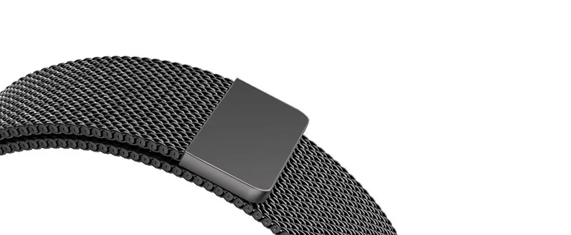 Сетка Milanese Loop Ремешки для наручных часов 16 мм 18 мм 20 мм 22 мм 24 мм серебряная Роза золотистый и черный браслет наручные часы ремешок Магнитная Синтетическое закрытие волос