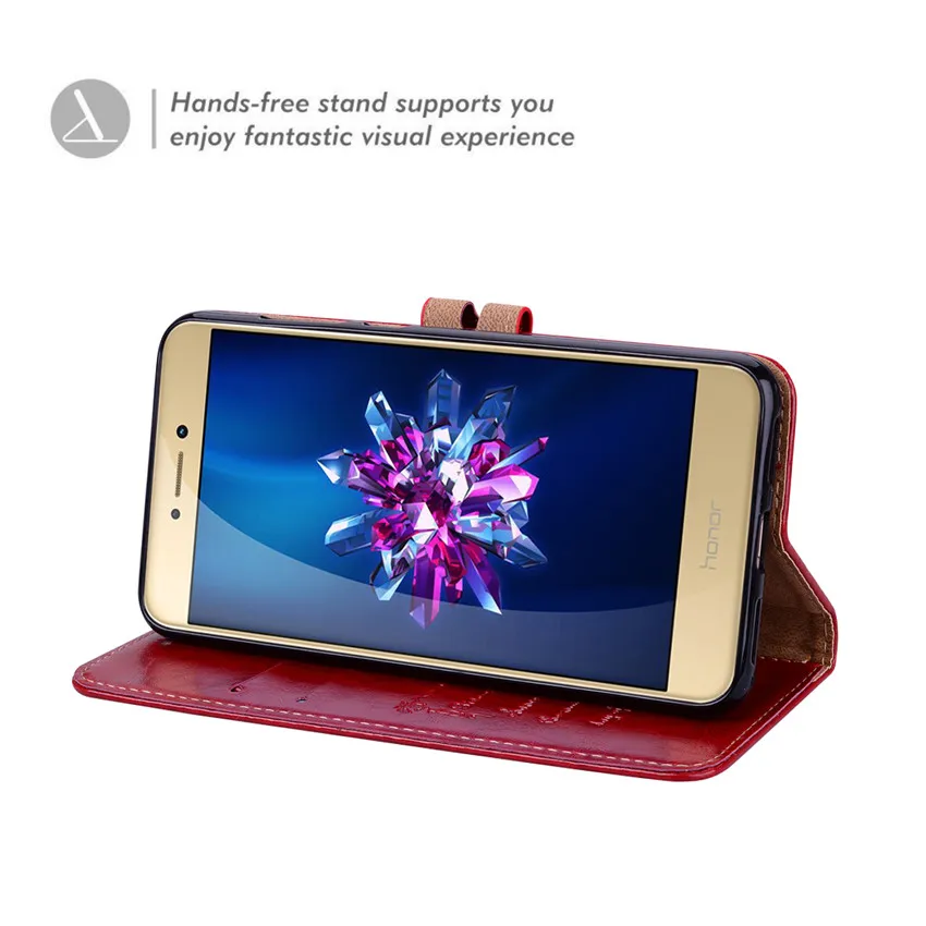 Business Leather Wallet Flip Case For Huawei P8 P9 lite 2017 Honor 8 Cover Stand Fitted Phone | Мобильные телефоны и