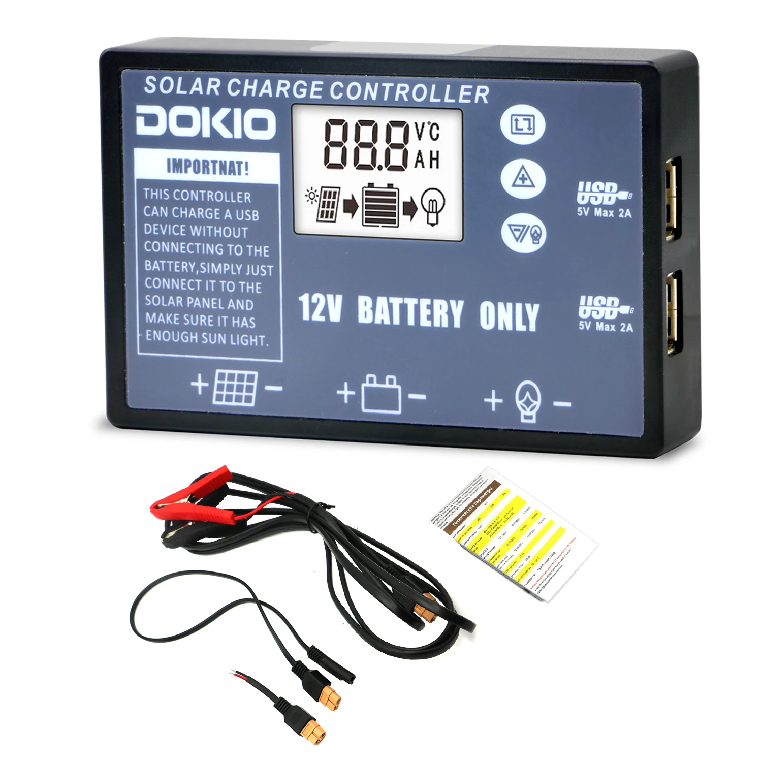 Dokio 100 Вт(50 Вт x 2 шт) 18 в гибкие черные солнечные панели Китай складной+ 12 В контроллер 110 Вт панели солнечных батарей для автомобильного аккумулятора