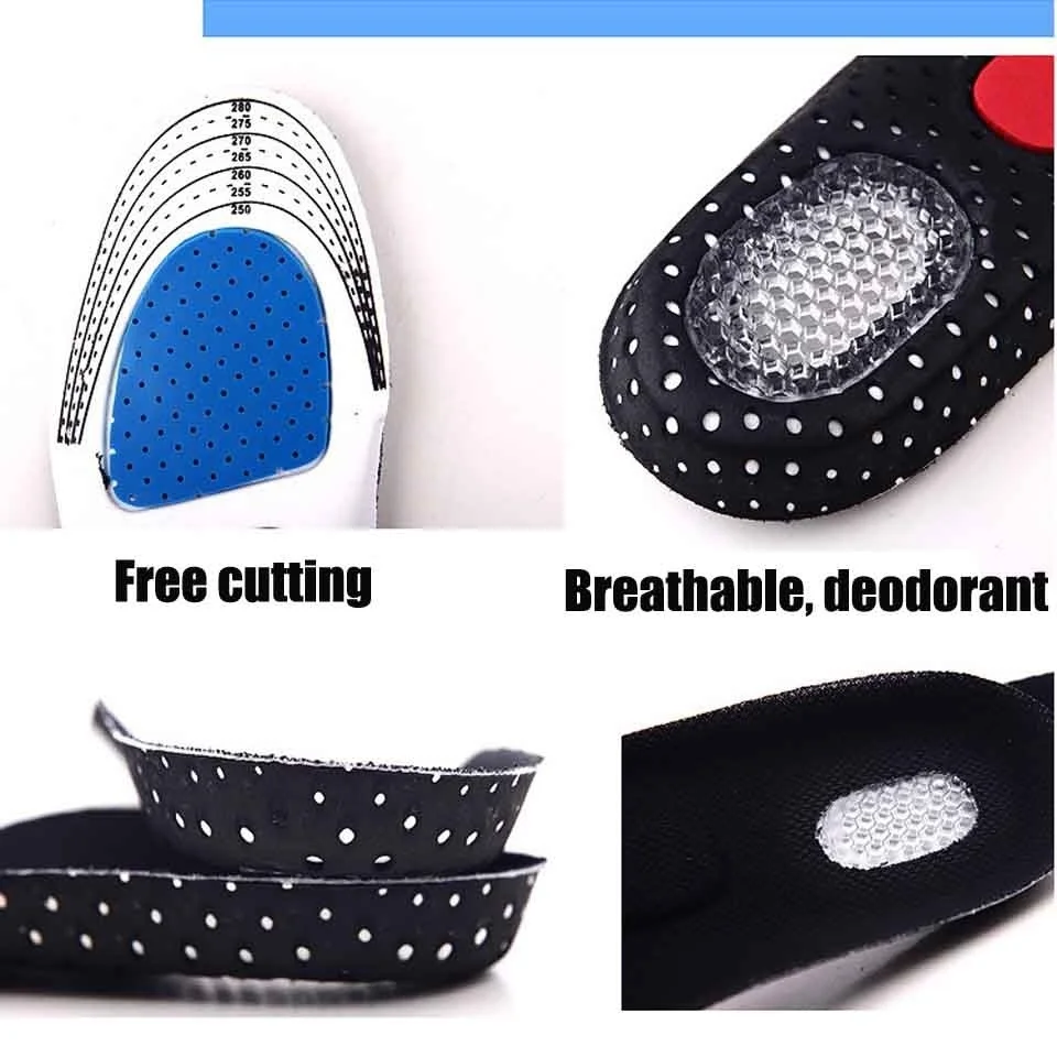 NANCY TINO Unisex Orthotic Arch Support Sport Shoe Pad Running Gel Insoles Insert Cushion for Men Women Foot Care | Обувь