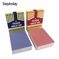 easytoday 2pcsset waterproof classic poker cards set texas plastic playing cards waterproof frost board entertainment games