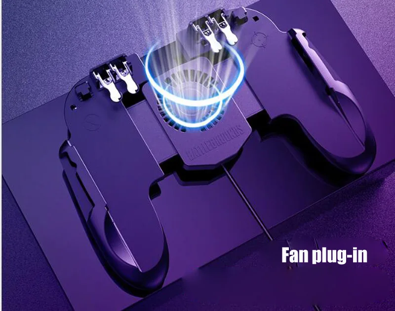 Plug-in Мобильный контроллер для iPhone Android телефон игровой коврик Мобильный игровой геймпад джойстик триггеры ручка вентилятора - Цвет: Plug-in