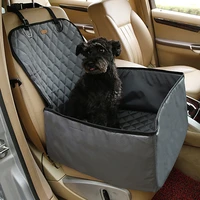 dog car seat cat carrier 2 in 1 pet seat cover waterproof dog car front seat crate cover dog mat basket black brown color