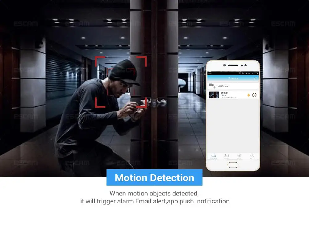 ESCAM кирпич QD900 wifi 1080 P P2P облачная ИК Водонепроницаемая IP сеть беспроводных камер безопасности IR Bullet Surveillance наружная мини-камера