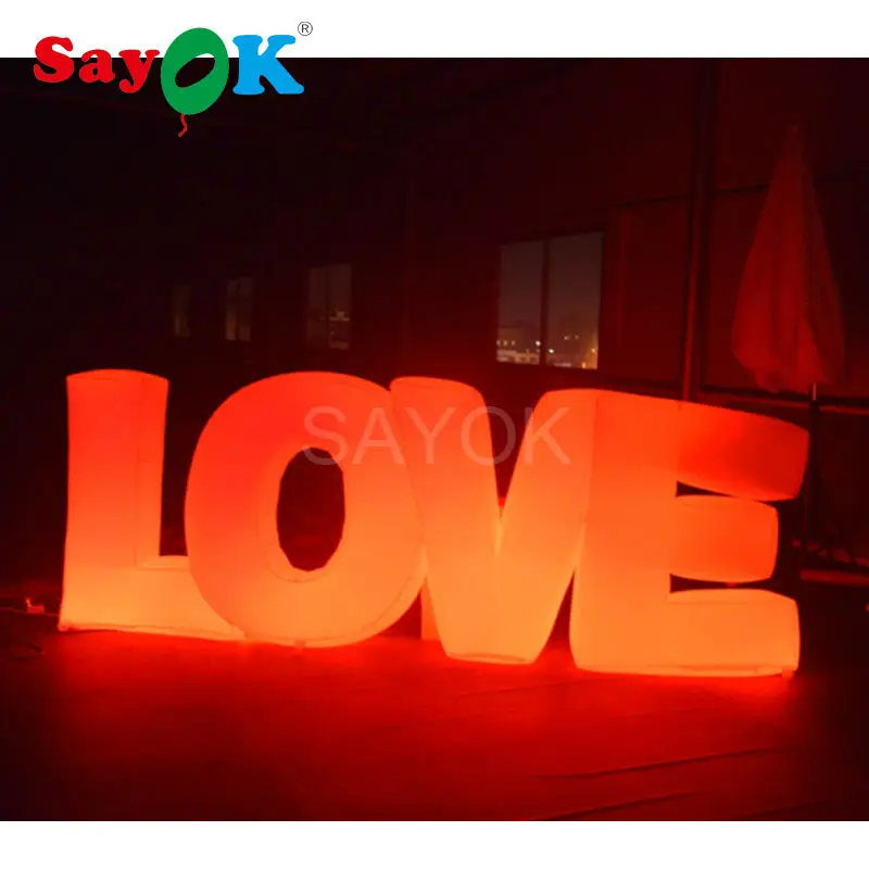 

Custom Lighting Inflatable METRO Letter 1.2m High for Party Event Decoration