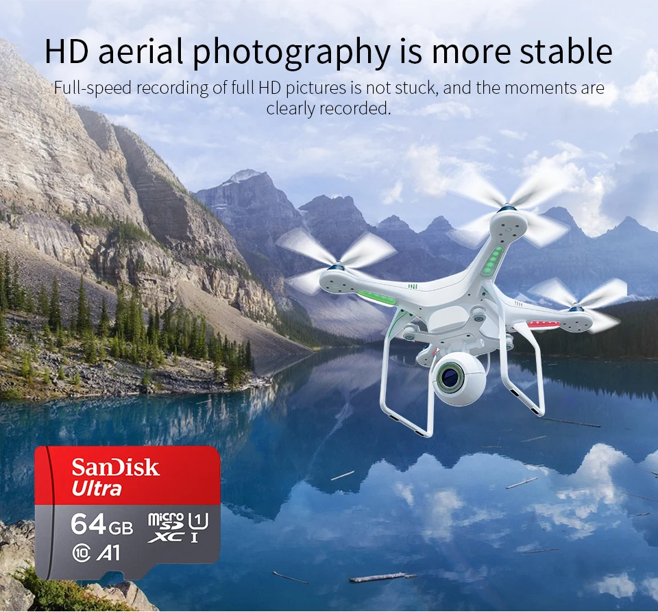 Карта флэш-памяти SanDisk класса 10 64 Гб SDXC SDHC Micro SD карта 128 Гб microsd tf карты 32G 16G Cartao De Memoia Бесплатный считыватель