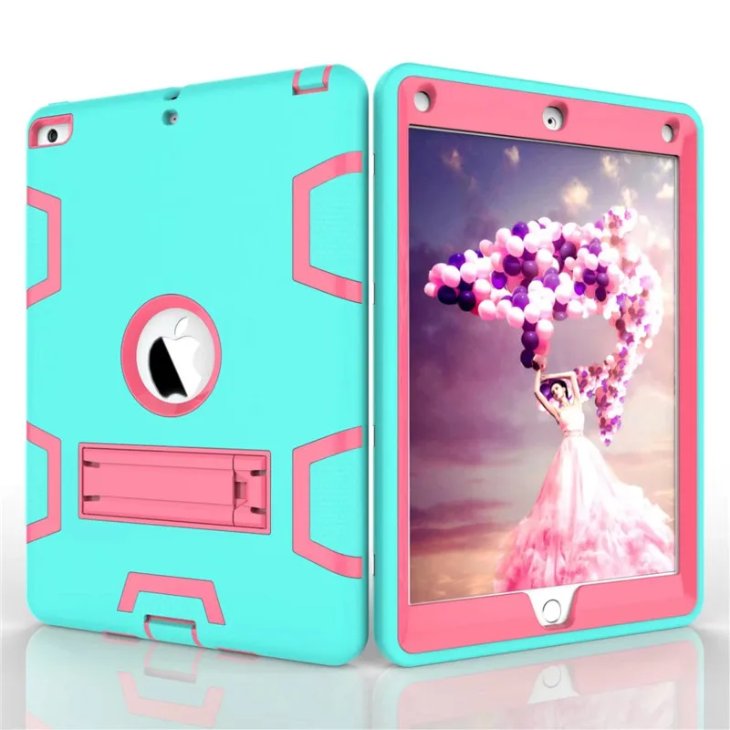 

For ipad A1822 A1823 2017 Cover Armor Shockproof Heavy Duty Silicone Hard Case For Ipad 2018 new 9.7 inch models A1893