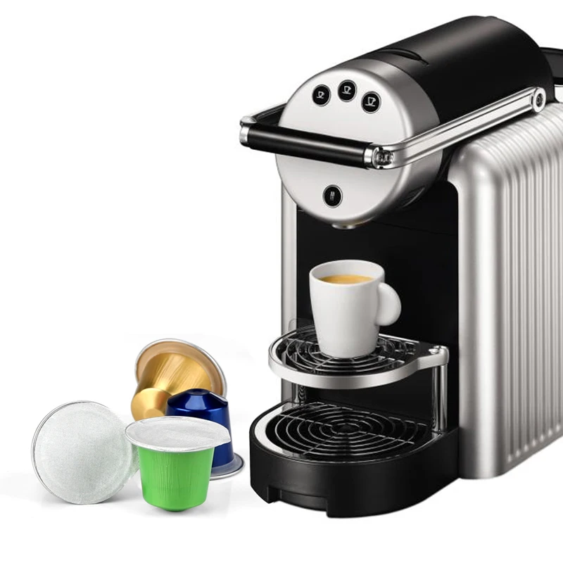 Gamlung 140/280/420 шт клейкие алюминиевые крышки фольги для Nespresso капсулы с кофе