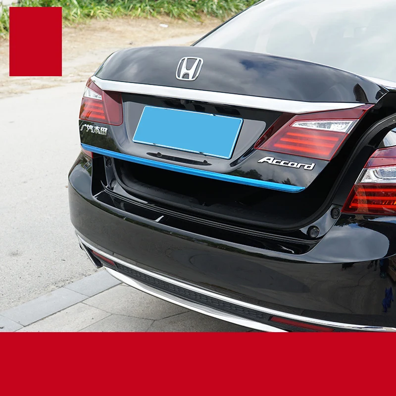 lsrtw2017 stainless steel car tail door trims for honda accord 2012 2013 9th accord