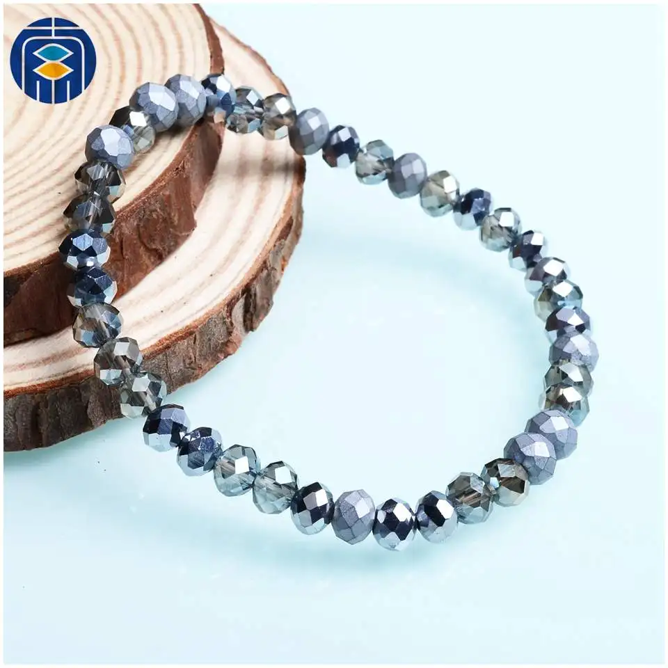 BGB-4004 JuleeCrystal 6 мм хрустальные бусины браслет новая мода красочные браслеты с хрустальными Бусами для женщин - Окраска металла: BGB-4004