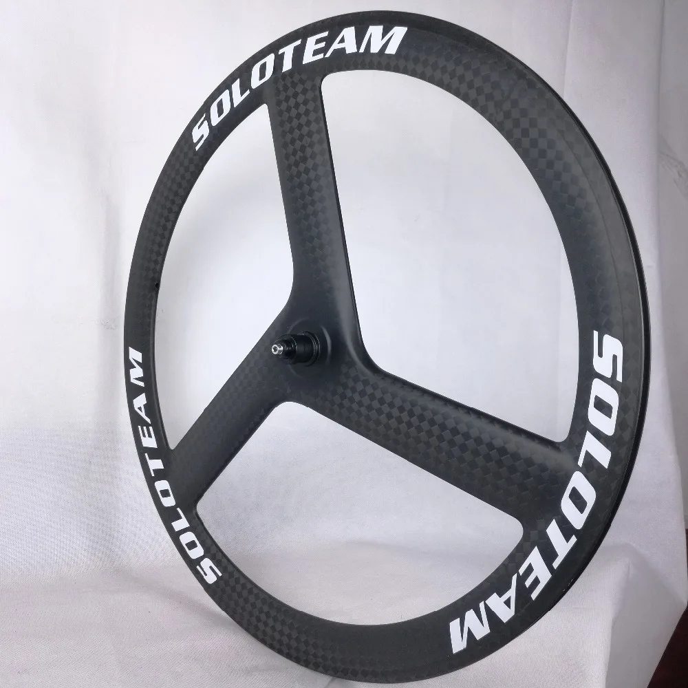 Пользовательские лого Углеродные 3 спицевые колеса сплав поверхностного