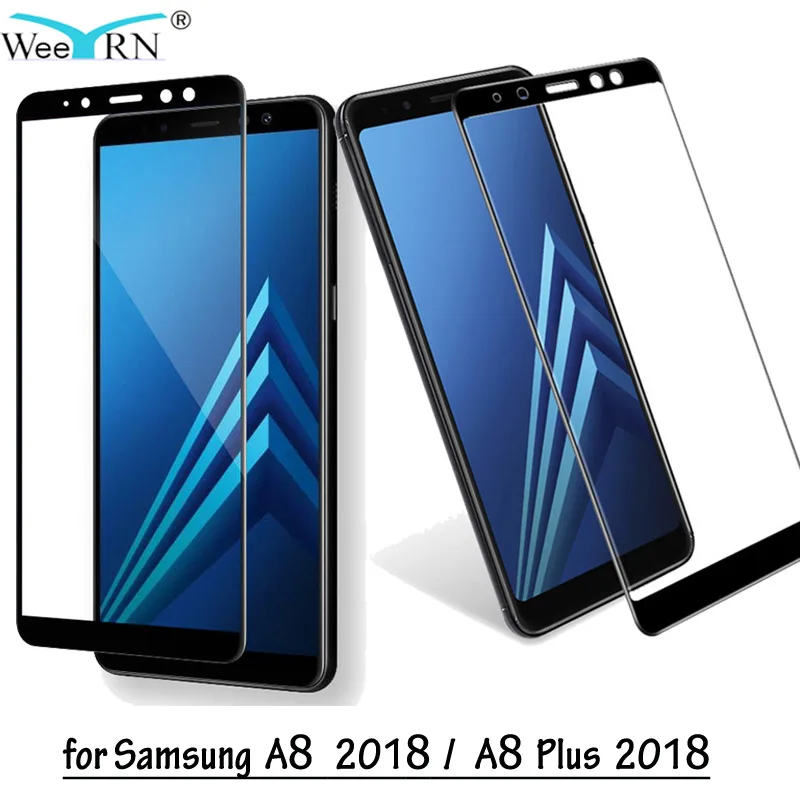 WeeYRN Защитное стекло для самсунга Galaxy A8 и A8+ 2018 (для Галакси А8/А8 Плюс )