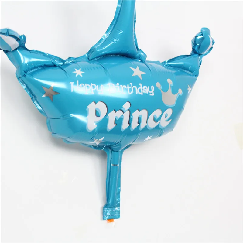 1 шт. мини воздушный шар корона принцессы/принца фольга шарики для дня рождения