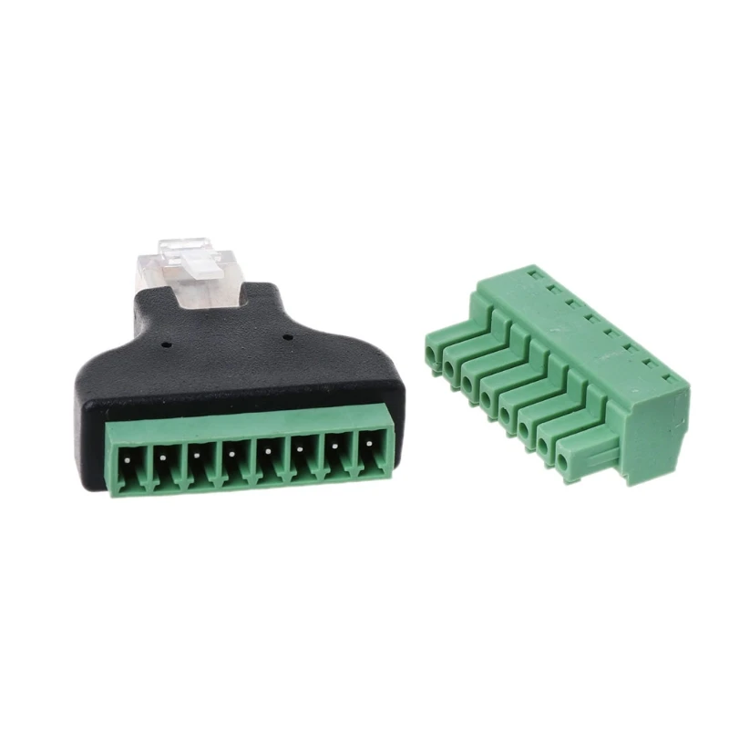 RG45 8P8C Pin Metal Cable Modular Plugs Screw Binding Post Terminals Adapter | Обустройство дома