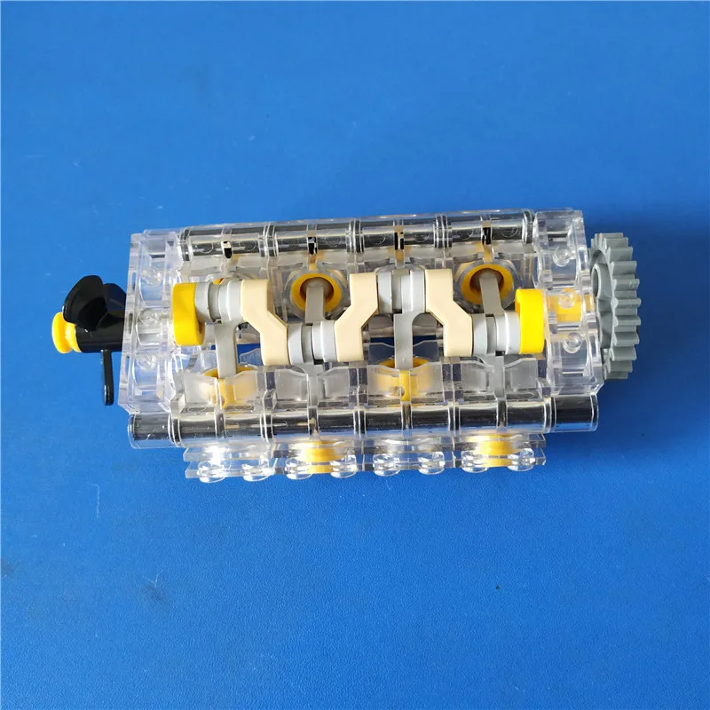 Новый прозрачный двигатель MOC Brick V8 цилиндрические блоки для втулки двигателя