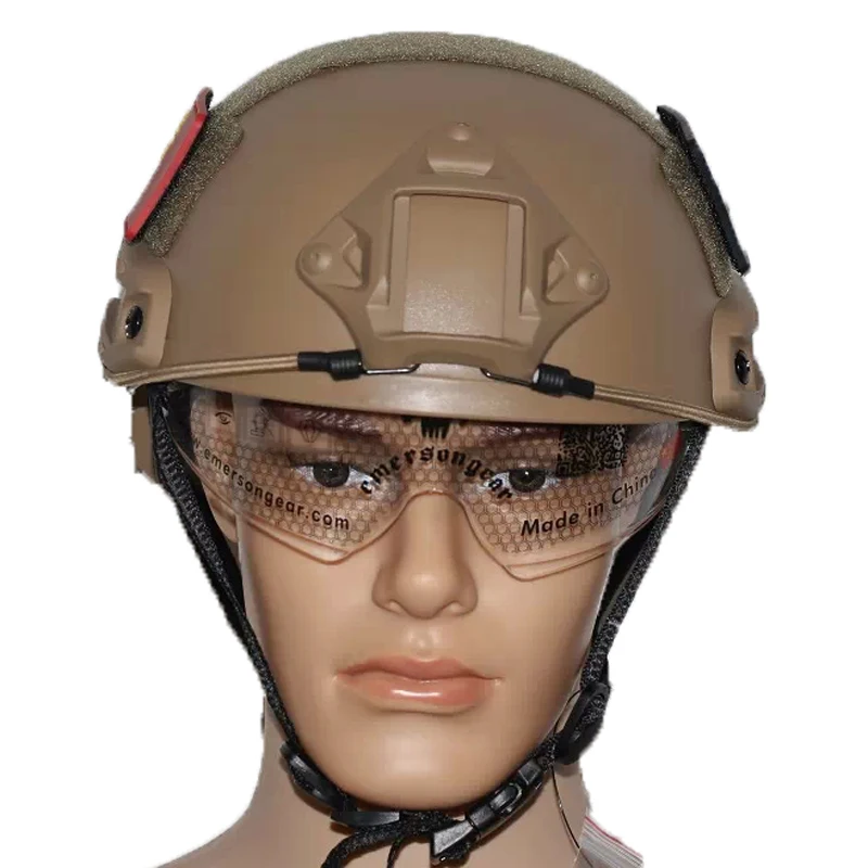 Военный армейский Быстрый Тактический шлем MICH с защитными очками регулируемый
